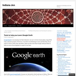 Tools to help you Learn Google Earth