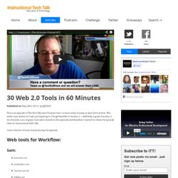 30 Web 2.0 Tools in 60 Minutes