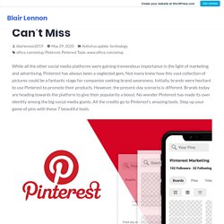 7 Tools On Pinterest You Just Can’t Miss – Blair Lennon