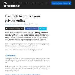 Five tools to protect your privacy online
