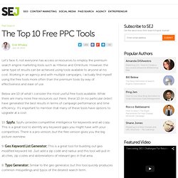 The Top 10 Free PPC Tools