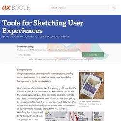 Tools for Sketching User Experiences