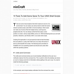 10 Tools To Add Some Spice To Your UNIX Shell Scripts