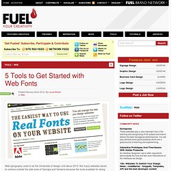 5 Tools to Get Started with Web Fonts