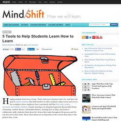 5 Tools to Help Students Learn How to Learn