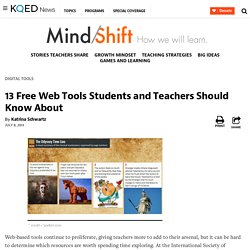 13 Free Web Tools Students and Teachers Should Know About