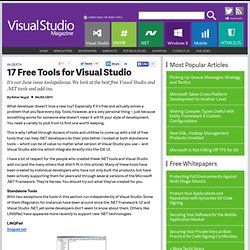17 Free Tools for Visual Studio