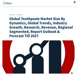 Global Toothpaste Market Size By Dynamics, Global Trends, Industry Growth, Research, Revenue, Regional Segmented, Report Outlook Forecast Till 2027