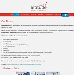 Our Rooms - Places to Stay in Toowoomba - Altitude Motel Apartments