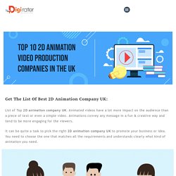 Top 10 Best 2D Animation Company UK