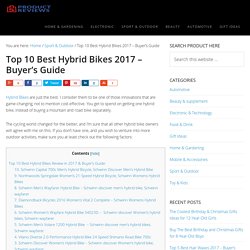 Bets Hybrid Bikes 2017 - Buyer's Guide (September. 2017)