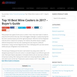 Top 10 Best Wine Coolers in 2017
