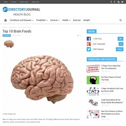 Top 10 Brain Foods