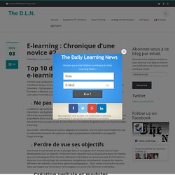 TOP 10 des erreurs e-learning