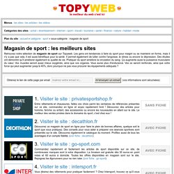 Top 10 des sites de magasin de sport