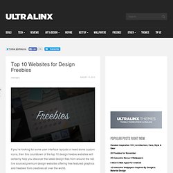 Top 10 Design Freebie Websites