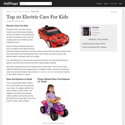 Top 10 Electric Cars For Kids