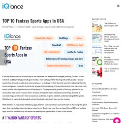 TOP 10 Fantasy Sports Apps In USA