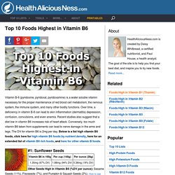 Top 10 Foods Highest in Vitamin B6