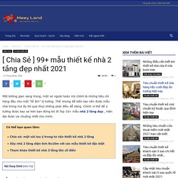 Top 10+ mẫu nhà 2 tầng đẹp, hiện đại được ưa chuộng nhất