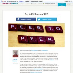 Top 10 P2P Trends of 2015