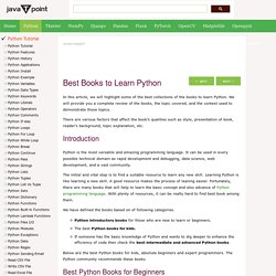 Best Books to Learn Python