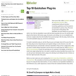 Top 10 Quicksilver Plug-ins