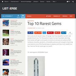 Top 10 Rarest Gems