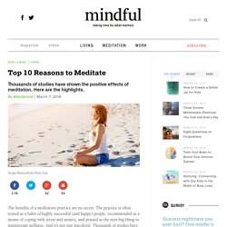Top 10 Reasons to Meditate