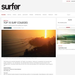 Top 10 Surf Colleges