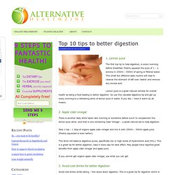 Top Ten Tip For Digestion Part 3