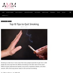 Top 10 Tips to Quit Smoking