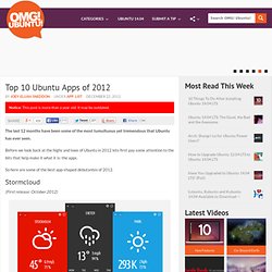 Top 10 Ubuntu Apps of 2012