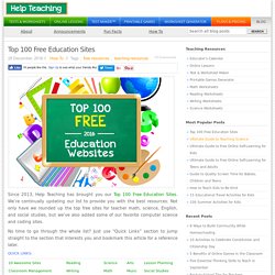 Top 100 Free Education Sites