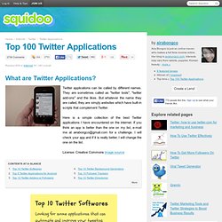 The Only Twitter Applications List You'll Ever Need