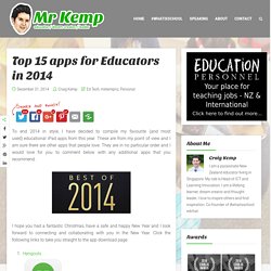 Top 15 apps for Educators in 2014