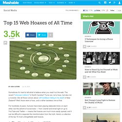 Top 15 Web Hoaxes of All Time