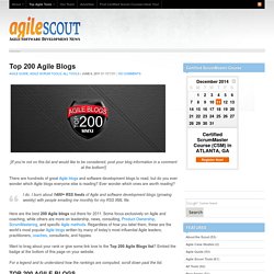 Top 200 Agile Blogs