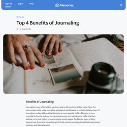 Top 4 Benefits of Journaling