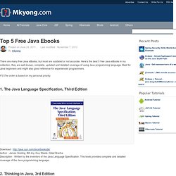 Top 5 free Java ebooks
