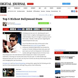 Top 5 Richest Bollywood Stars