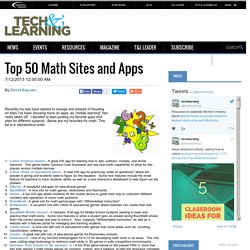 Top 50 Math Sites and Apps