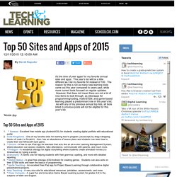 Top 50 Sites and Apps of 2015