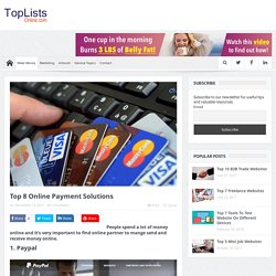 Top 8 Online Payment Solutions