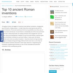 What Are The 'Top Five' Most Useful Roman Inventions And Why? | Pearltrees