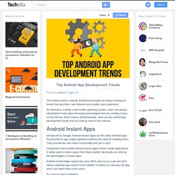 Top Android App Development Trends