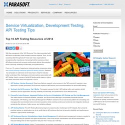 Top 10 API Testing Resources of 2014