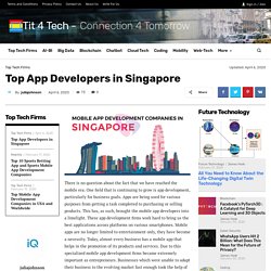 Top App Developers in Singapore