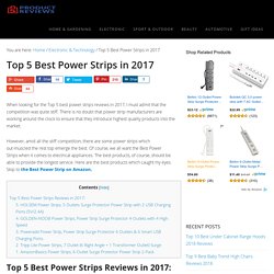 Top 5 Best Power Strips in 2017