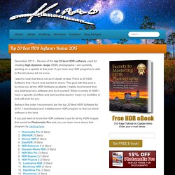 HDR photography software & plugin for Lightroom, Aperture & Photoshop ...